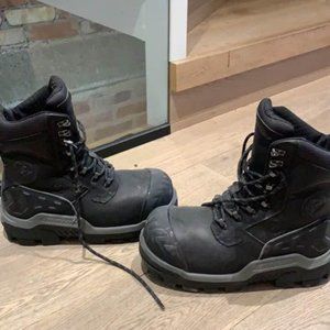 DUNLOP Mens  Safety Steel Toe Work Boots Leather